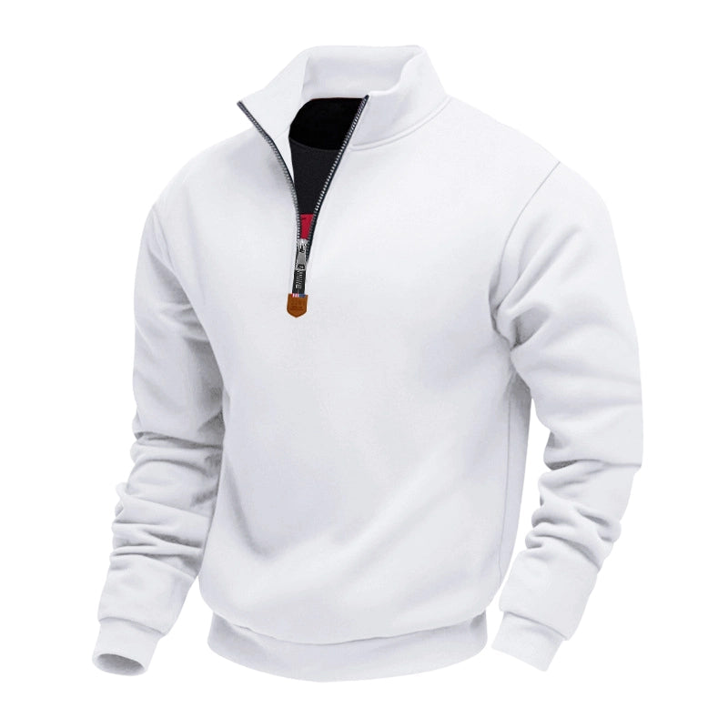 🔥 50% Rabatt 🧥 Herregenser med Ståkrage og Halvglidelås – Tidløs & Allsidig