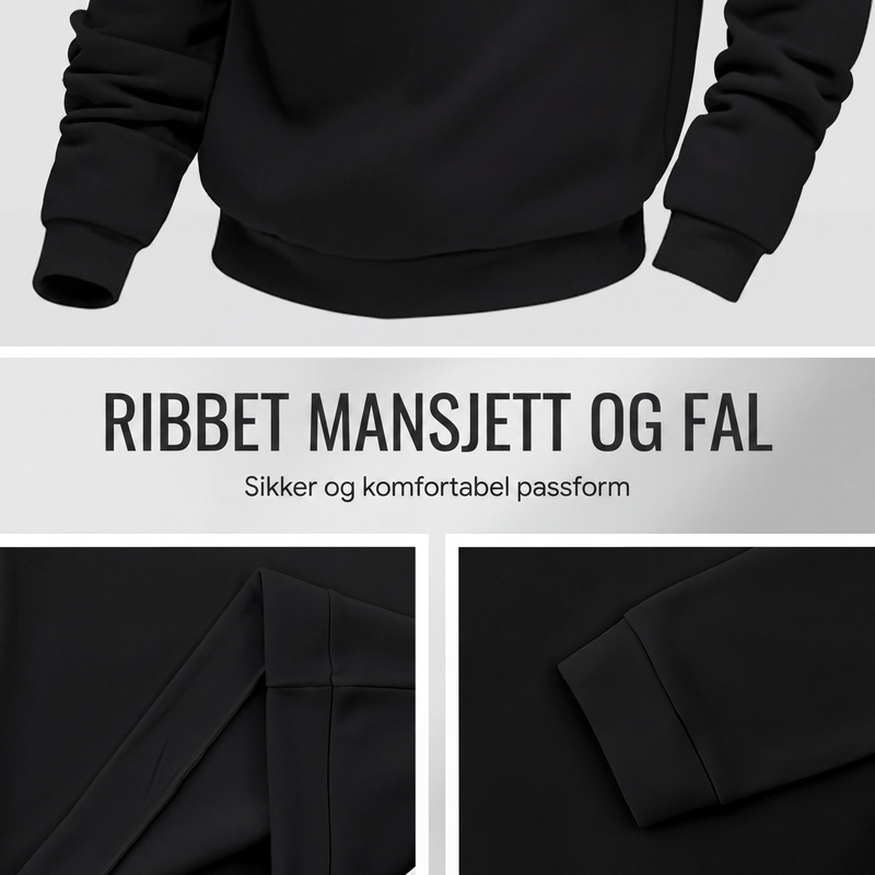 🔥 50% Rabatt 🧥 Herregenser med Ståkrage og Halvglidelås – Tidløs & Allsidig