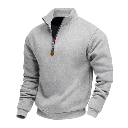 🔥 50% Rabatt 🧥 Herregenser med Ståkrage og Halvglidelås – Tidløs & Allsidig