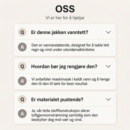 Vindtett utendørsjakke med hette for kvinner