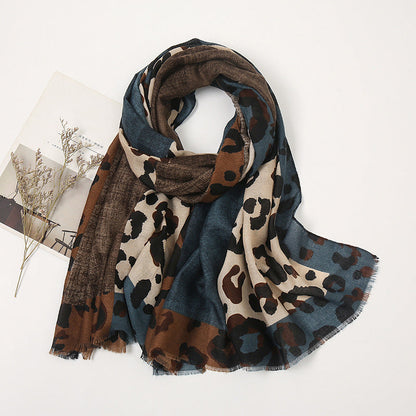 Allsidig og lett sjal med leopardmønster – Stilfullt tilbehør for kvinner ✨🐆