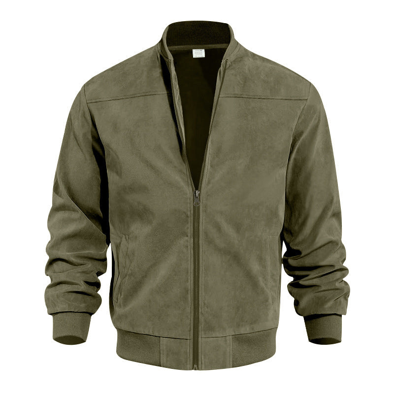 🔥 50% Rabatt 🧥 Herre Klassisk Bomberjakke med Frontglidelås – Stilren & Allsidig