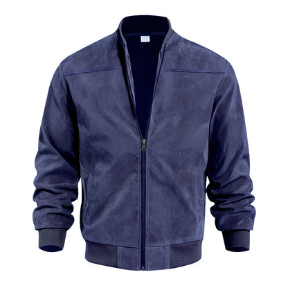 🔥 50% Rabatt 🧥 Herre Klassisk Bomberjakke med Frontglidelås – Stilren & Allsidig