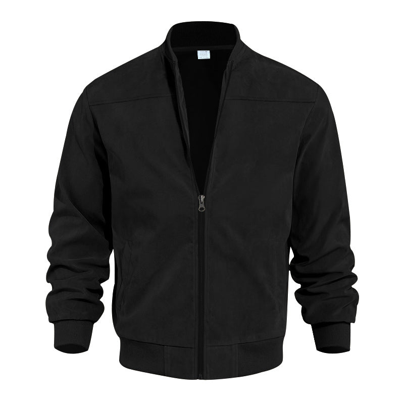 🔥 50% Rabatt 🧥 Herre Klassisk Bomberjakke med Frontglidelås – Stilren & Allsidig