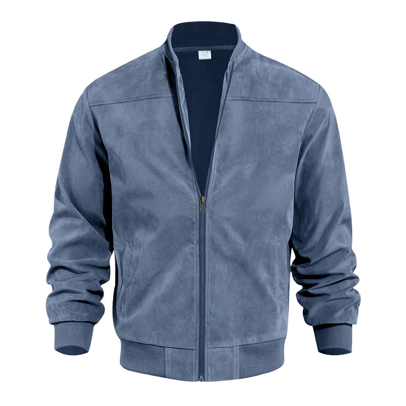 🔥 50% Rabatt 🧥 Herre Klassisk Bomberjakke med Frontglidelås – Stilren & Allsidig