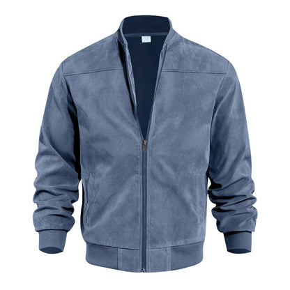 🔥 50% Rabatt 🧥 Herre Klassisk Bomberjakke med Frontglidelås – Stilren & Allsidig