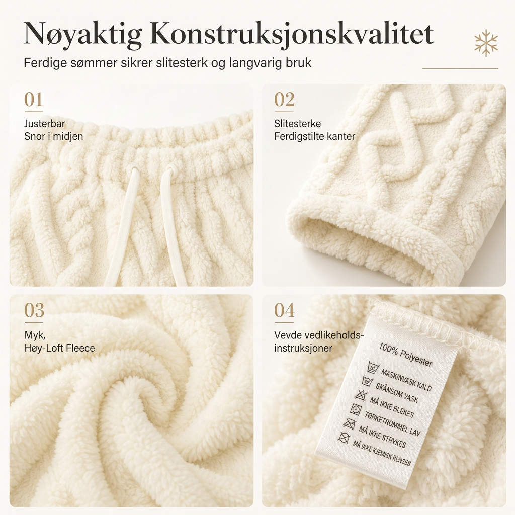 Dame termobukser med mykt fleecefôr – Varme og komfortable vinterbukser 🔥❄️