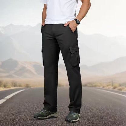 🔥 50% RABATT 🔥 Pustende Cargobukser for Menn – Løs Passform, Flere Lommer & Allsidig Komfort 👖✨