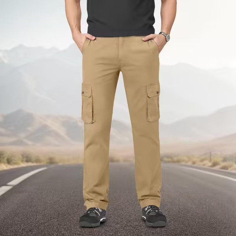 🔥 50% RABATT 🔥 Pustende Cargobukser for Menn – Løs Passform, Flere Lommer & Allsidig Komfort 👖✨