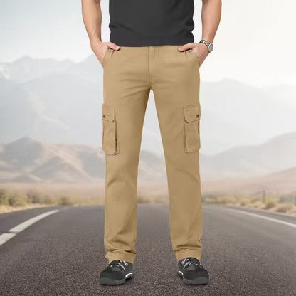 🔥 50% RABATT 🔥 Pustende Cargobukser for Menn – Løs Passform, Flere Lommer & Allsidig Komfort 👖✨