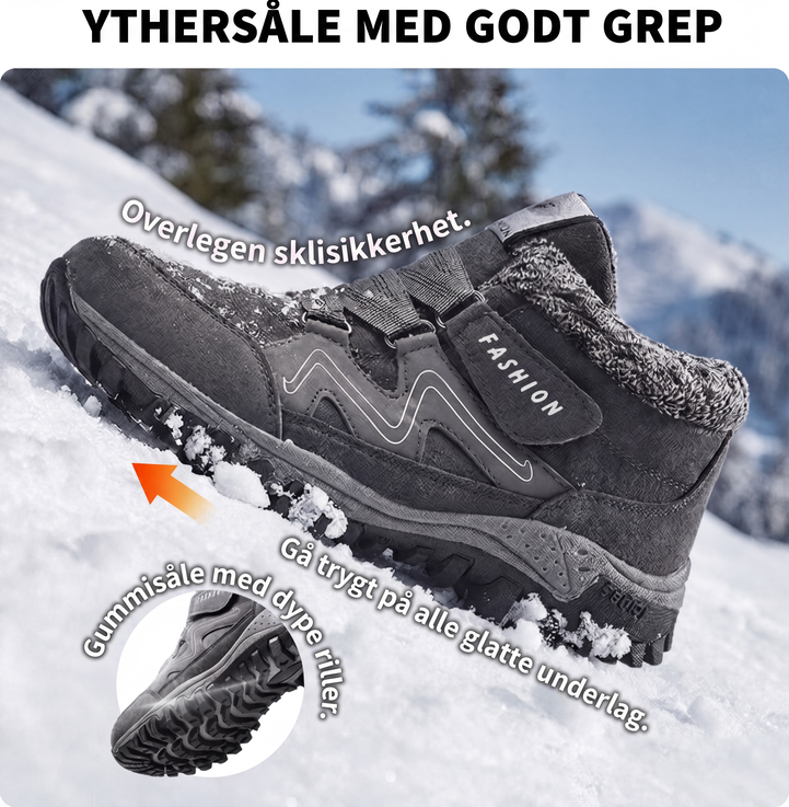Unisex varme vinterstøvler for utendørs bruk – Ankelhøye og komfortable ✨❄️