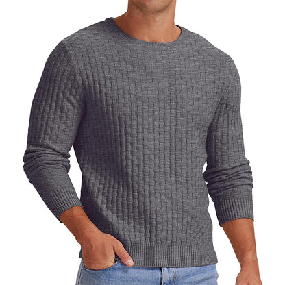 🔥 50% RABATT 🔥 Avslappet Rundhalset Herregenser i Strikk – Myk, Varm & Allsidig for Høst & Vinter 🧥✨