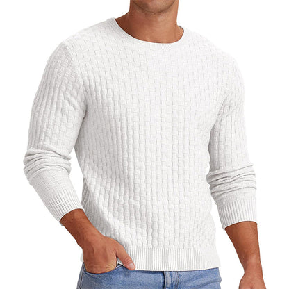 🔥 50% RABATT 🔥 Avslappet Rundhalset Herregenser i Strikk – Myk, Varm & Allsidig for Høst & Vinter 🧥✨