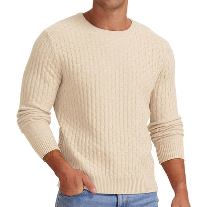 🔥 50% RABATT 🔥 Avslappet Rundhalset Herregenser i Strikk – Myk, Varm & Allsidig for Høst & Vinter 🧥✨