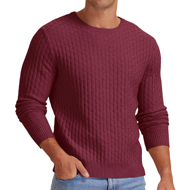 🔥 50% RABATT 🔥 Avslappet Rundhalset Herregenser i Strikk – Myk, Varm & Allsidig for Høst & Vinter 🧥✨