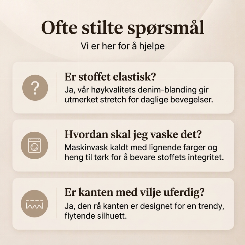 👖 Damejeans med høy midje og doble knapper – bootcut