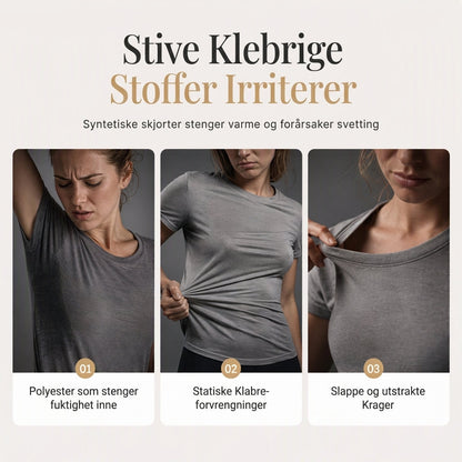 👚50 % rabatt🔥Avslappet og løs topp i vaffelstrikk for dame