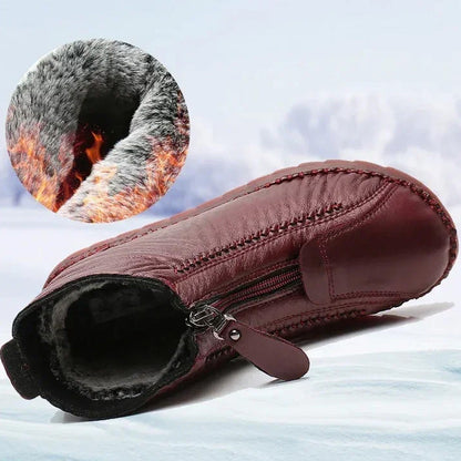 🔥 50% RABATT 🔥 Varme Vinterankelstøvler for Dame med Glidelås – Sklisikre, Komfortable & Stilfulle for Vinteren ❄️👢