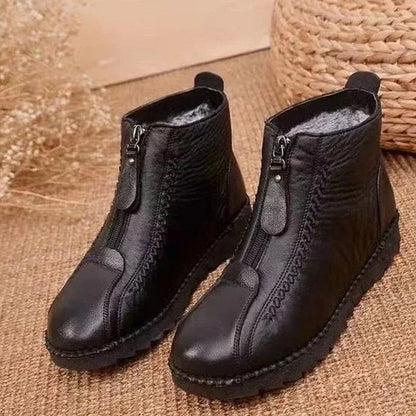 🔥 50% RABATT 🔥 Varme Vinterankelstøvler for Dame med Glidelås – Sklisikre, Komfortable & Stilfulle for Vinteren ❄️👢