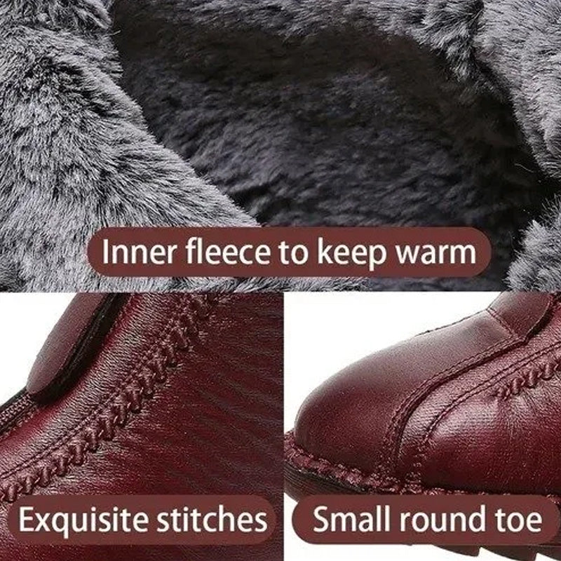 🔥 50% RABATT 🔥 Varme Vinterankelstøvler for Dame med Glidelås – Sklisikre, Komfortable & Stilfulle for Vinteren ❄️👢
