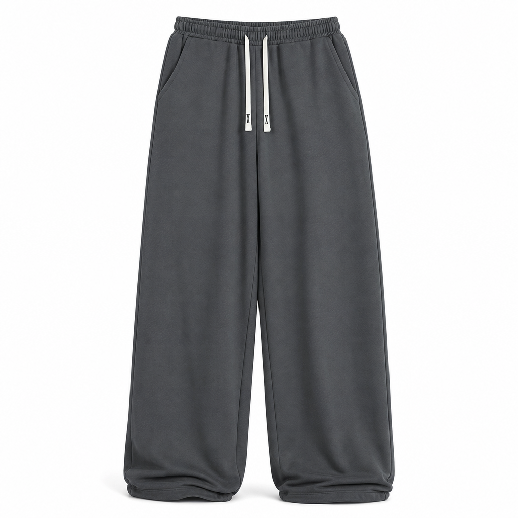 Løstsittende treningsbukser med snøring til menn, casual stil