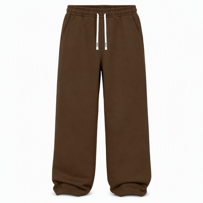 Løstsittende treningsbukser med snøring til menn, casual stil