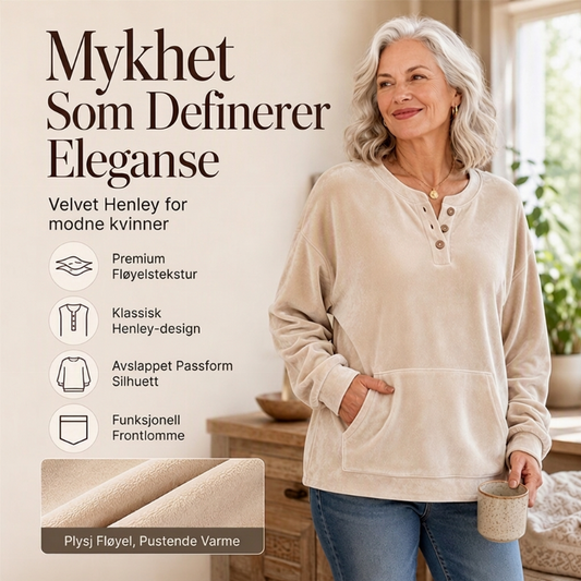 🔥 50% RABATT 🔥 Gullfløyelsgenser for Kvinner – Luksuriøs, Myk & Stilren for Fest & Hverdag ✨👚