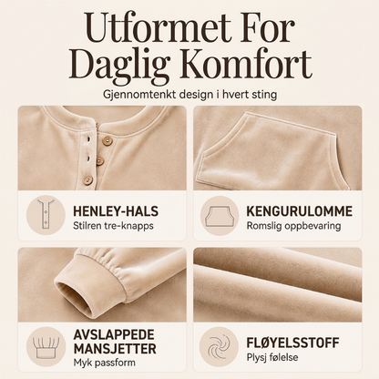 🔥 50% RABATT 🔥 Gullfløyelsgenser for Kvinner – Luksuriøs, Myk & Stilren for Fest & Hverdag ✨👚