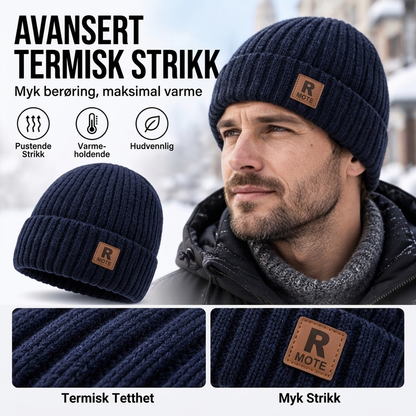 🔥 50% RABATT 🔥 Løs & Komfortabel Strikket Herrelue – Varm, Myk & Allsidig for Vinteren 🧢❄️