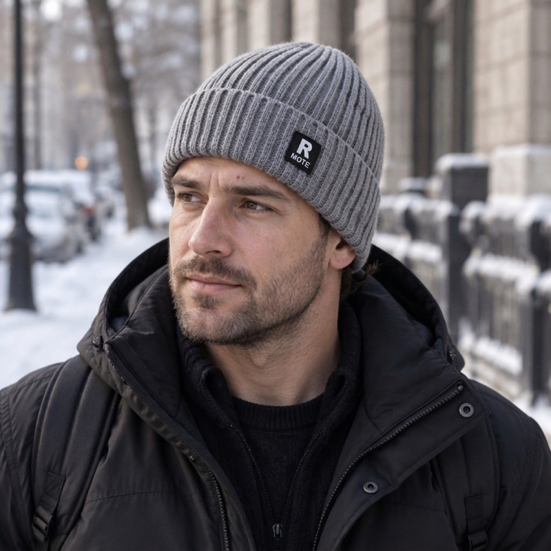🔥 50% RABATT 🔥 Løs & Komfortabel Strikket Herrelue – Varm, Myk & Allsidig for Vinteren 🧢❄️