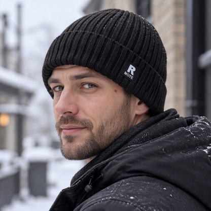 🔥 50% RABATT 🔥 Løs & Komfortabel Strikket Herrelue – Varm, Myk & Allsidig for Vinteren 🧢❄️