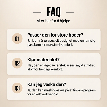 🔥 50% RABATT 🔥 Løs & Komfortabel Strikket Herrelue – Varm, Myk & Allsidig for Vinteren 🧢❄️