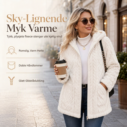 🔥 50% RABATT 🔥 Uformell Kosedress for Kvinner – Ensfarget Design & Myk Pels – Komfortabel, Varm & Allsidig for Høst & Vinter 🧸✨