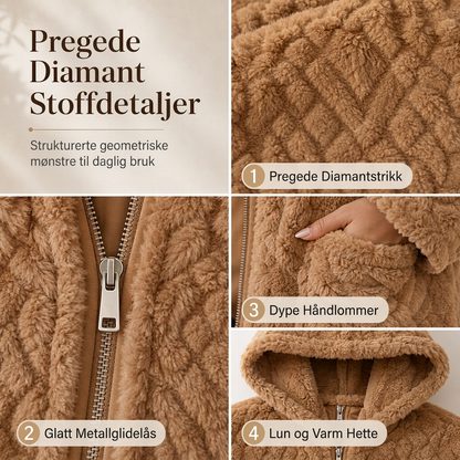 🔥 50% RABATT 🔥 Uformell Kosedress for Kvinner – Ensfarget Design & Myk Pels – Komfortabel, Varm & Allsidig for Høst & Vinter 🧸✨