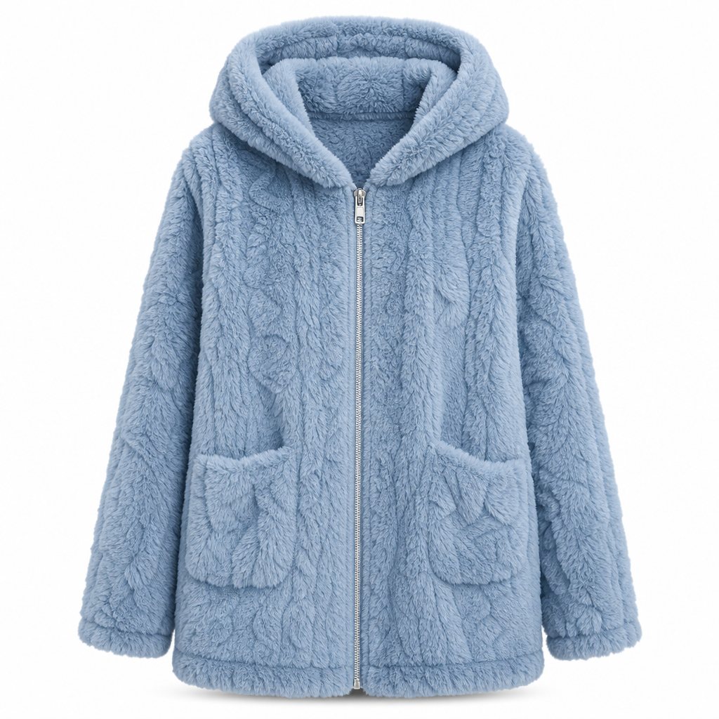 🔥 50% RABATT 🔥 Uformell Kosedress for Kvinner – Ensfarget Design & Myk Pels – Komfortabel, Varm & Allsidig for Høst & Vinter 🧸✨
