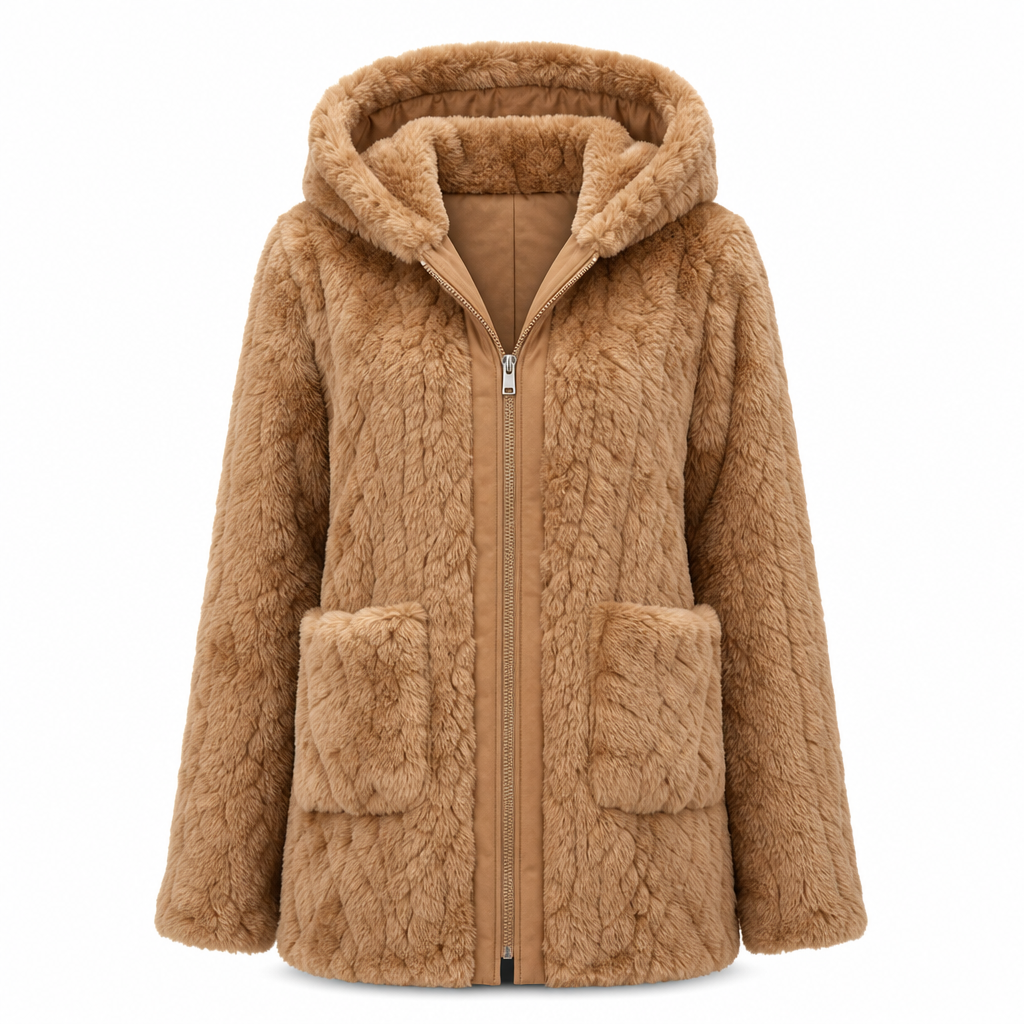 🔥 50% RABATT 🔥 Uformell Kosedress for Kvinner – Ensfarget Design & Myk Pels – Komfortabel, Varm & Allsidig for Høst & Vinter 🧸✨