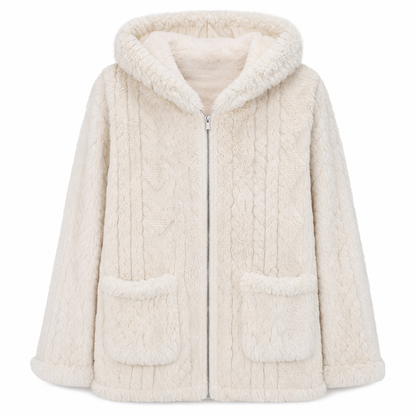 🔥 50% RABATT 🔥 Uformell Kosedress for Kvinner – Ensfarget Design & Myk Pels – Komfortabel, Varm & Allsidig for Høst & Vinter 🧸✨