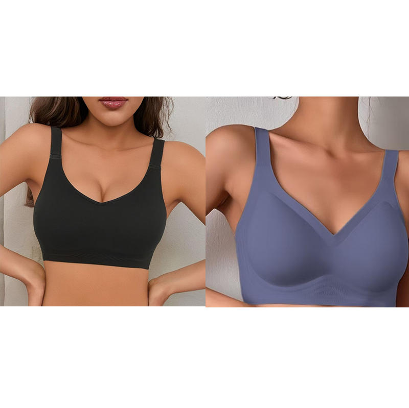 💖SISTE DAGS KAMPANJE - 50 % RABATT Kjøp 1 og få 1 gratis! 💖 Sømløs komfortabel sports-BH for kvinner