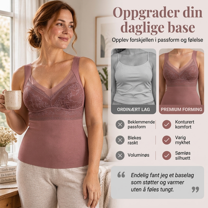 Slank varmende camisole for kvinner med innebygd BH – Myk og støttende hverdagsfavoritt ✨👚💫