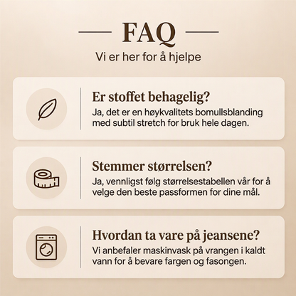 Elastiske flare-jeans med høy midje for kvinner