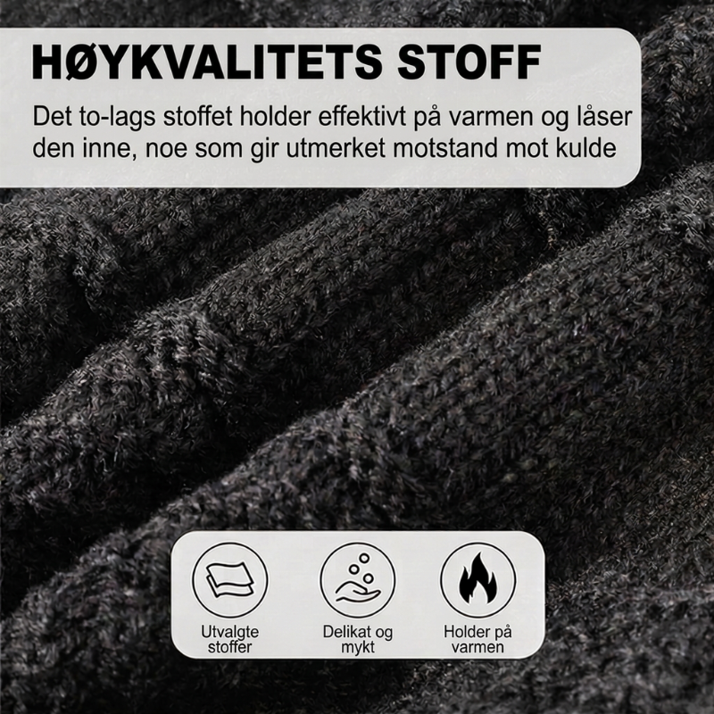 3-i-1 vinterlue med skjerm – varm og vindtett