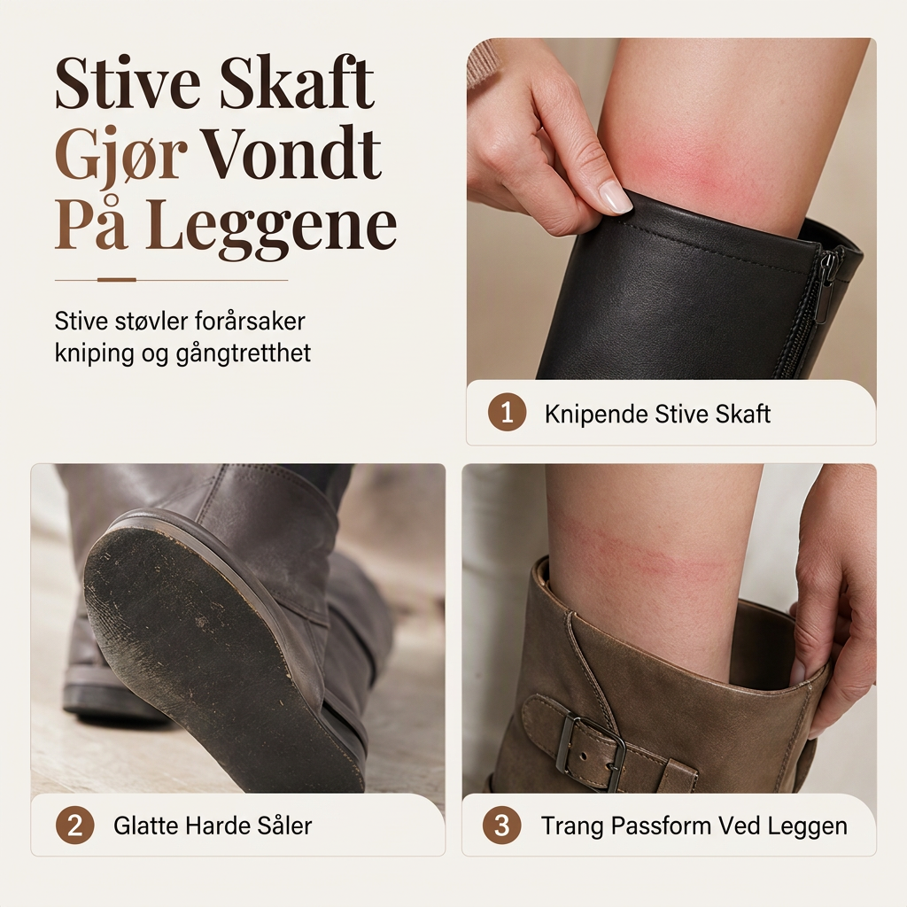 🥾 Slouchy snørestøvler for damer – komfortable og myke