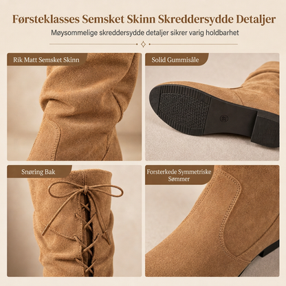 🥾 Slouchy snørestøvler for damer – komfortable og myke