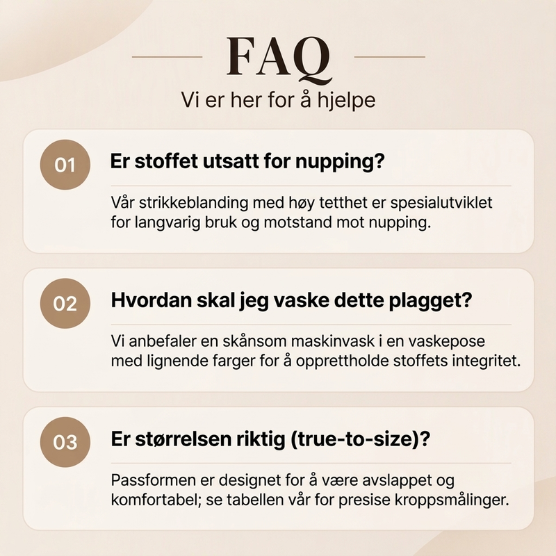 Damebluse med lange ermer i «waffle»-strikk