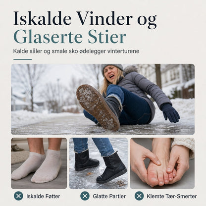 Varmt og komfortable vinterstøvler med sklisikker såle og god bredde for kvinner