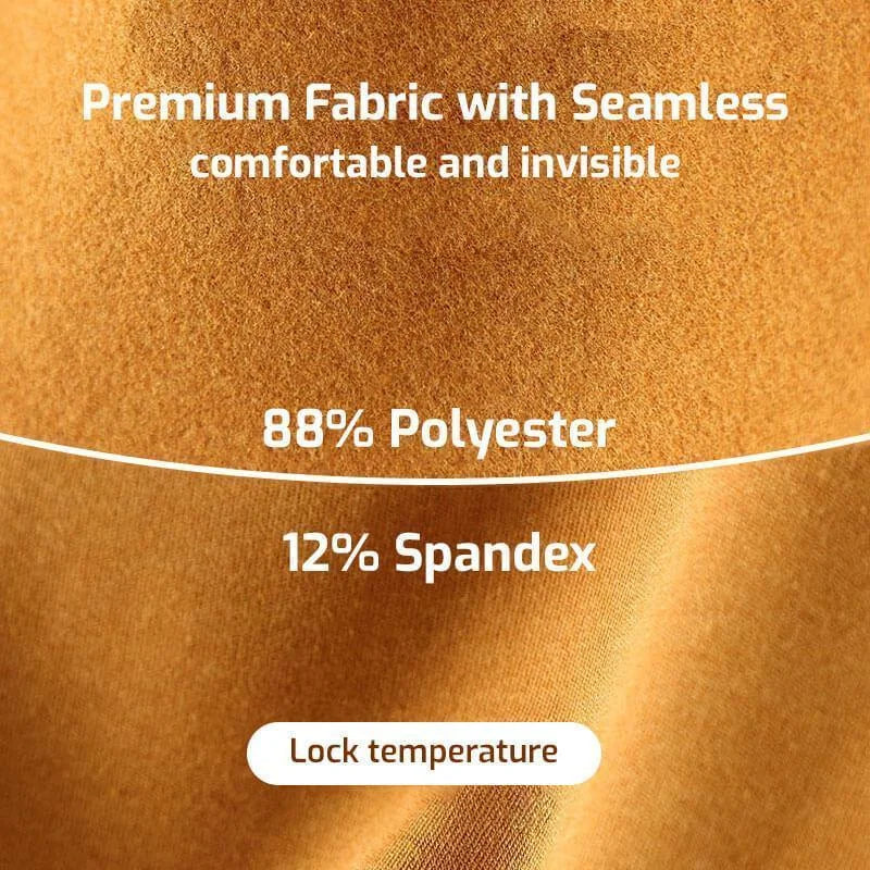 Sømløs fleece-undertrøye med innebygd BH