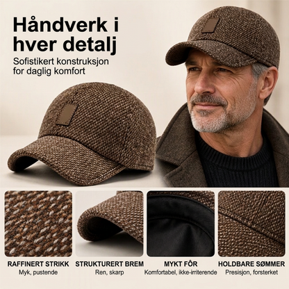【Kjøp 1 få 1 gratis】🧢 Klassisk vinterlue for menn med skjulte øreklapper – Holder deg varm i minusgrader