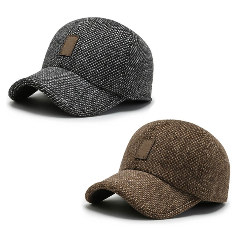 【Kjøp 1 få 1 gratis】🧢 Klassisk vinterlue for menn med skjulte øreklapper – Holder deg varm i minusgrader