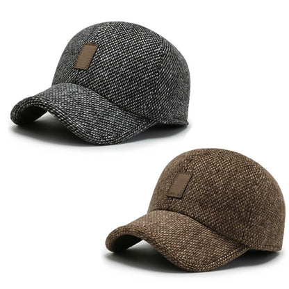 【Kjøp 1 få 1 gratis】🧢 Klassisk vinterlue for menn med skjulte øreklapper – Holder deg varm i minusgrader