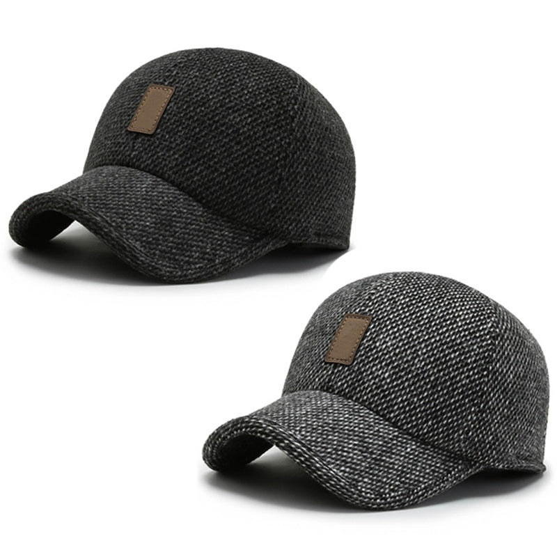 【Kjøp 1 få 1 gratis】🧢 Klassisk vinterlue for menn med skjulte øreklapper – Holder deg varm i minusgrader